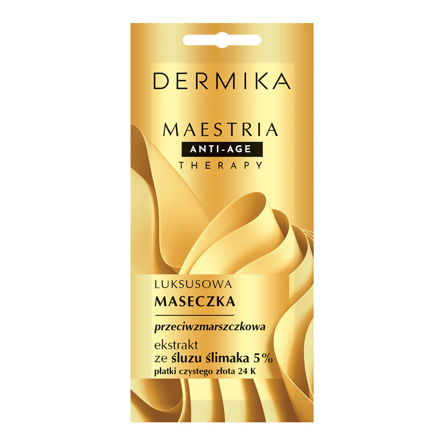 Dermika Maestria, luxe anti-rimpelmasker, slakkenslijmextract 5%, 7 g