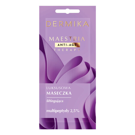 Dermika Maestria, lujosa mascarilla lifting, multipéptidos 2,5%, 7 g