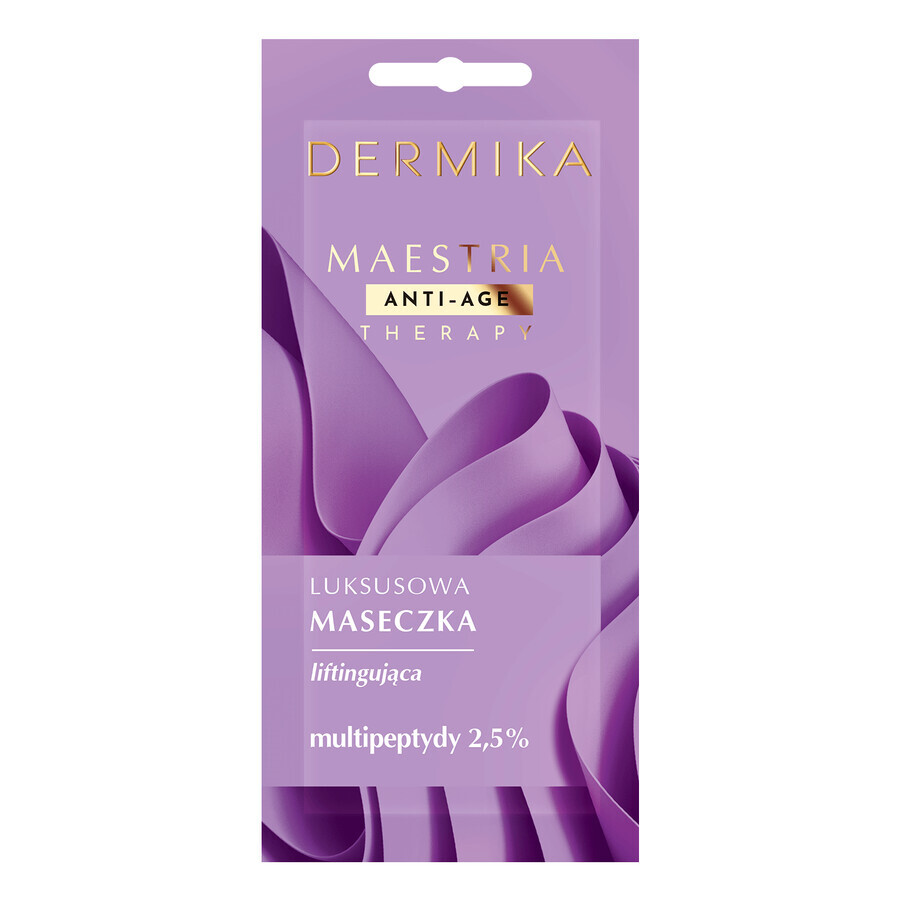 Dermika Maestria, lujosa mascarilla lifting, multipéptidos 2,5%, 7 g