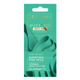 Dermika Maestria, luxury eye mask to reduce wrinkles and dark circles, biocollagen 5%, 3 x 1.5ml