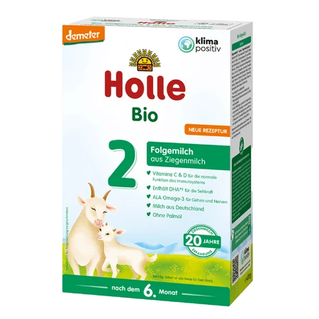 Holle Bio 2, mleko następne na bazie mleka koziego, od 6 miesiąca, 400 g: ceny i cechy