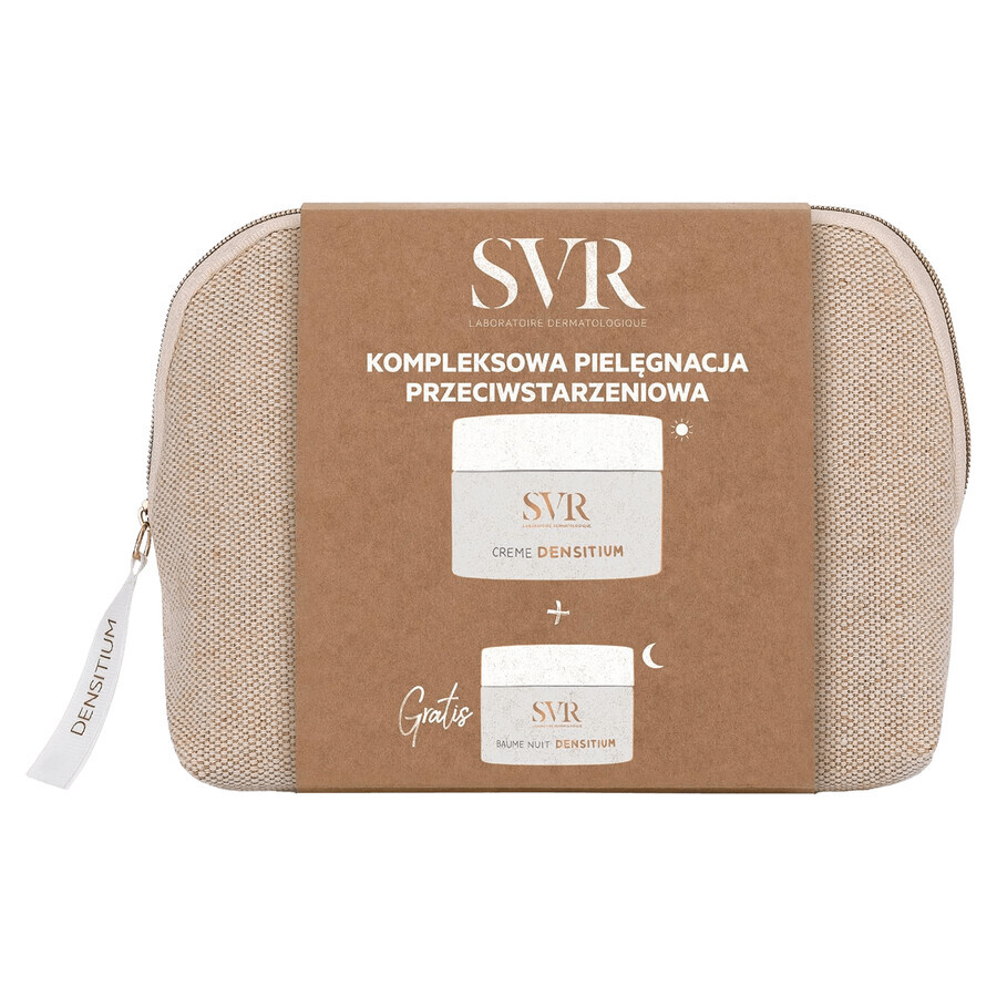 SVR Densitium Creme Reno set, anti-aging cream, 50 ml + night lotion, 15 ml + cosmetic gift bag