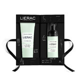 Lierac set, peeling mask, 75 ml + cleansing foam, 50 ml, gift