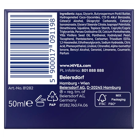 Nivea, revitalizing anti-wrinkle cream 55+, night cream, 50 ml