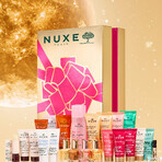 Nuxe set, adventskalender met cosmetica, roze