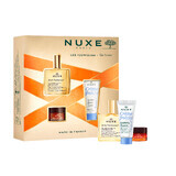 Set Nuxe Huile Prodigieuse, droge olie, 50 ml + Rêve de Miel, lippenbalsem, 15 g + Creme Fraiche de beaute, hydraterende crème, 30 ml