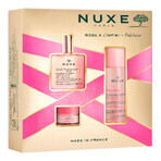 Set Nuxe Huile Prodigieuse Florale, dry oil, 50 ml + Very Rose, lip balm with roses, 15 g + Very Rose, micellar water 3 in 1, 100 ml