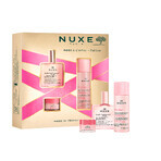 Set Nuxe Huile Prodigieuse Florale, dry oil, 50 ml + Very Rose, lip balm with roses, 15 g + Very Rose, micellar water 3 in 1, 100 ml