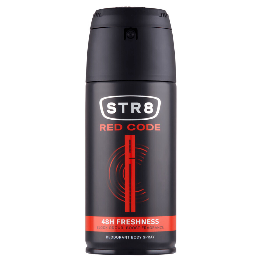 STR8 Red Code set, aftershave, 100 ml + deodorant spray, 150 ml + douchegel, 250 ml