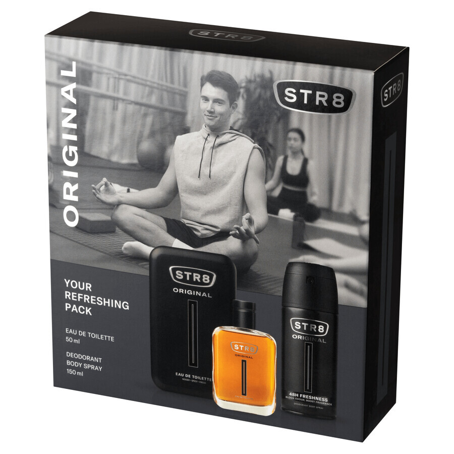 STR8 Original set, eau de toilette, 50 ml + spray déodorant, 150 ml