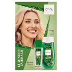 Set C-THRU Luminous Emerald, desodorante, 75 ml + gel de ducha, 250 ml