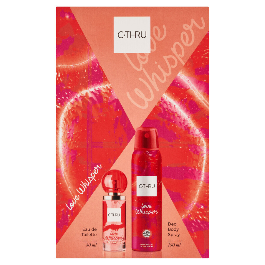 C-THRU Love Whisper set, eau de toilette, 30 ml + deodorant spray, 150 ml