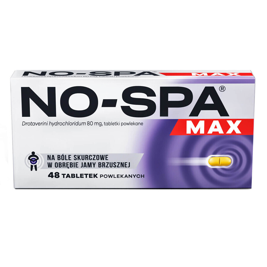 No-Spa Max 80 mg, 48 tabletten