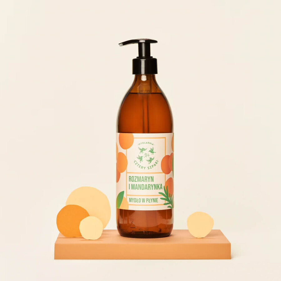 Cztery Szpaki, liquid soap, rosemary and mandarin, 500 ml