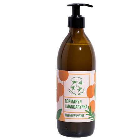 Cztery Szpaki, liquid soap, rosemary and mandarin, 500 ml