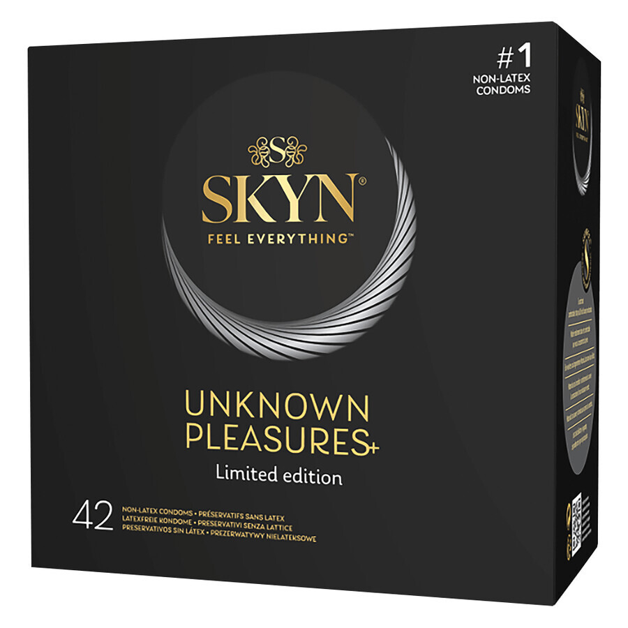 Unimil Skyn Unknown Pleasure, mysterie non-latex condoomset, 42 stuks