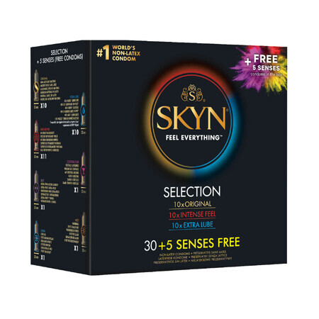 Unimil Skyn Selection, set de préservatifs, 30 pièces + 5 pièces gratuites