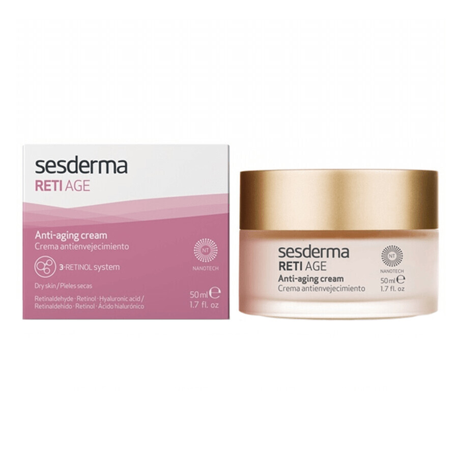 Set Sesderma Reti-Age, crema viso anti-età, 50 ml + crema-gel contorno occhi, 15 ml