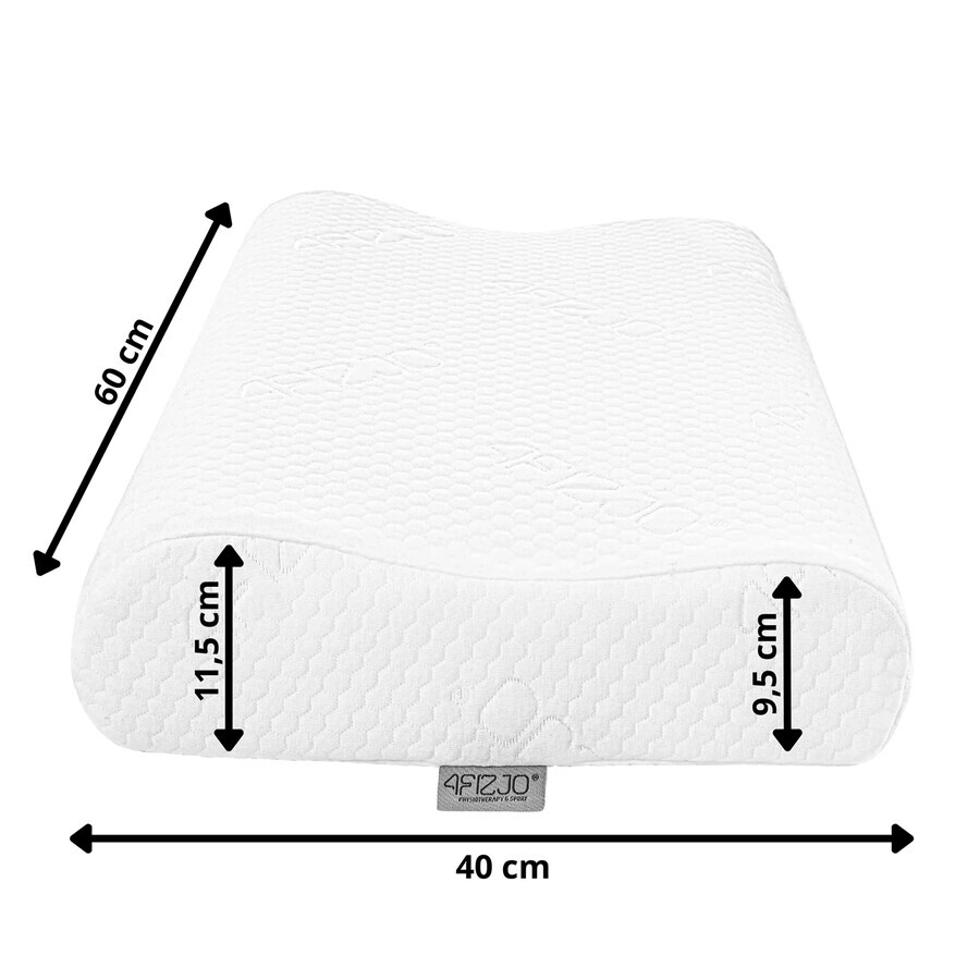 4Fizjo, orthopedisch kussen, geprofileerd, Ergo, 60 x 40 x 11,5 cm, 1 st.