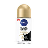 Black &amp; White Invisible Silky Smooth roll-on deodorant, 50 ml, Nivea