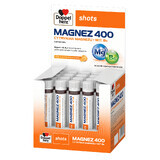 Doppelherz Shots Magnesium 400, liquid, orange and lemon flavor, 25 ml x 20 ampoules