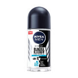 Black &amp; White Invisible Fresh Roll-On Deodorant voor mannen, 50 ml, Nivea
