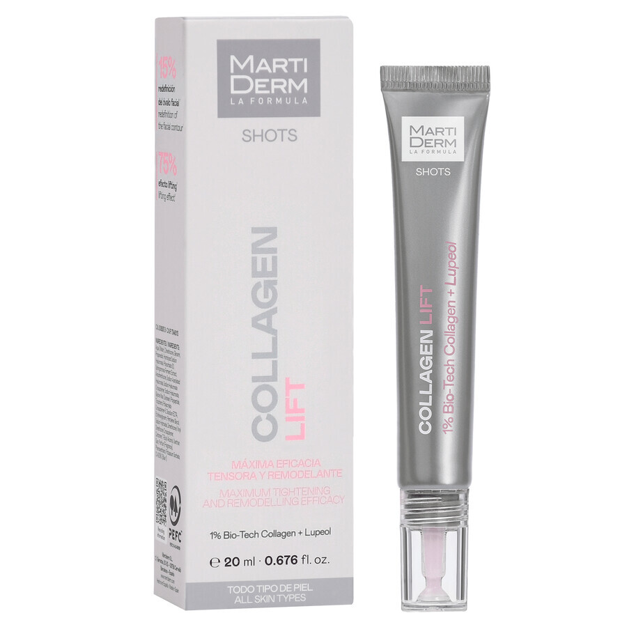 MartiDerm Shots Collagen Lift, geconcentreerd verstevigend serum voor het gezicht, 20 ml