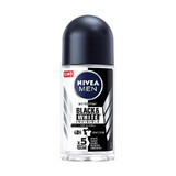 Déodorant roll-on Black & White Invisible Power pour hommes, 50 ml, Nivea