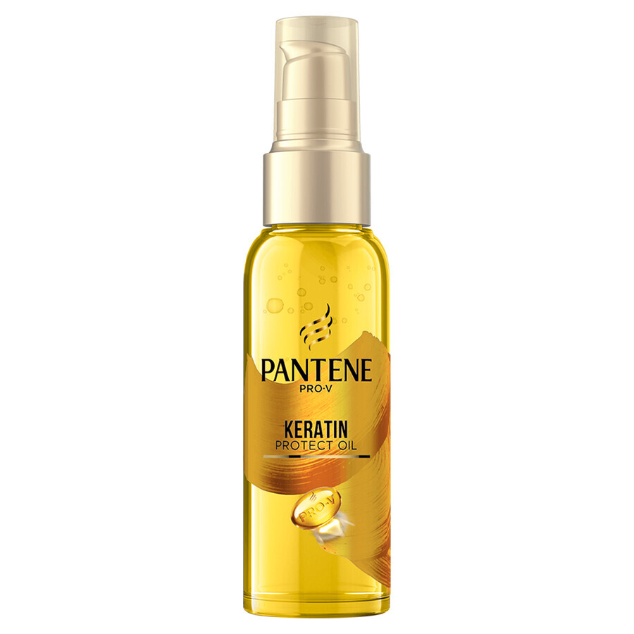 Pantene Kit Riparazione Intensiva, shampoo, 400 ml + balsamo, 200 ml + olio protettivo, 100 ml + fiale per capelli, 3 x 15 ml + trousse per il trucco