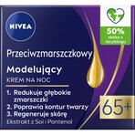 Nivea, cremă modelatoare antirid 65+, cremă de noapte, 50 ml