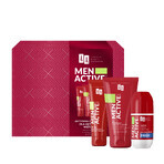 Set AA Men Active Care Programma Active Care, crema viso, SPF 30, 50 ml + gel lavante viso, 150 ml + roll on antitraspirante, Fresh, 50 ml