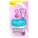 Gillette Simply Venus 3, scheerhendel, 1 stuk + mesjes, 8 stuks