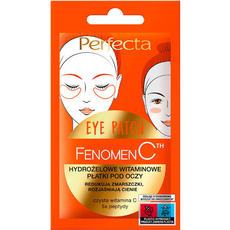 Perfecta Fenomen C, parches oculares de hidrogel vitamínico, 1 par