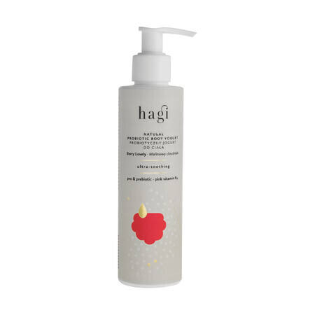 Hagi Raspberry Bough, probiotic yogurt for the body, ultra soothing, 200 ml