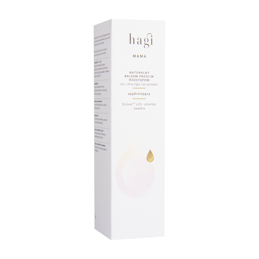 Hagi Mama, natuurlijke anti-stretch mark balsem, verstevigend, 200 ml