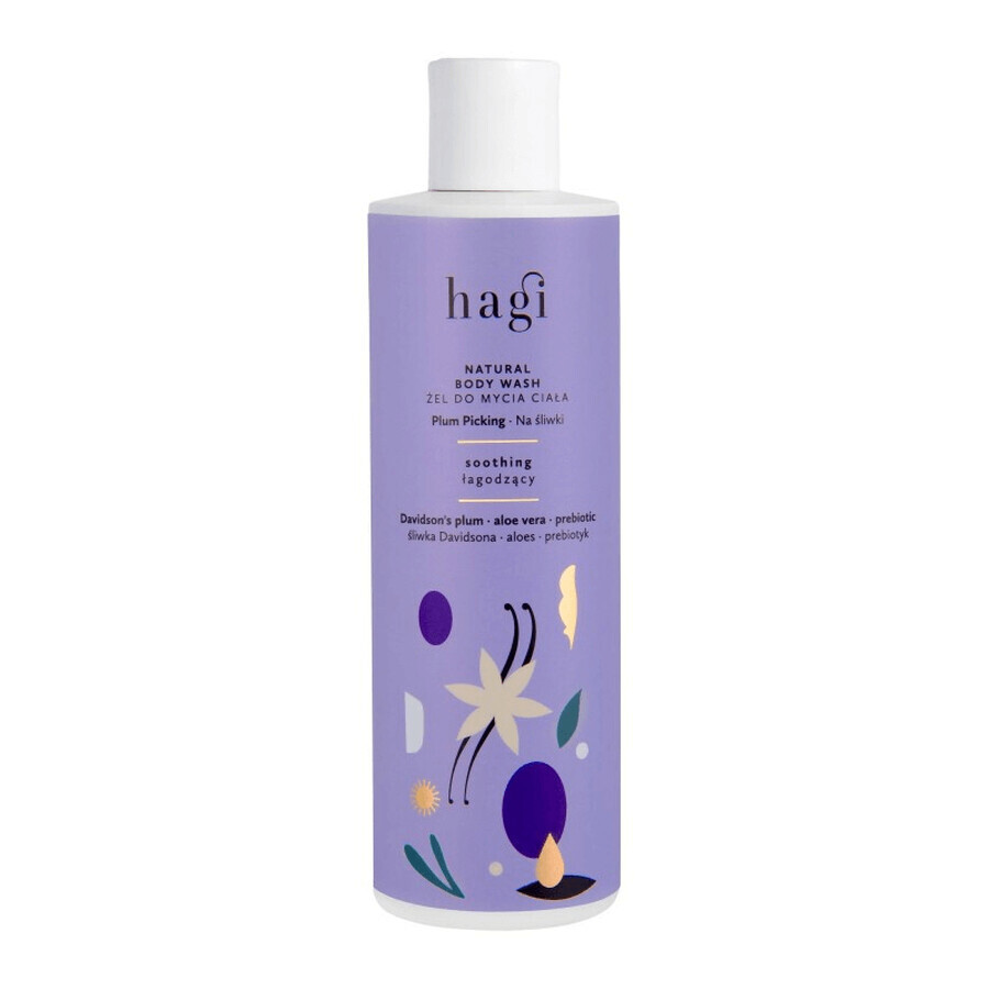 Hagi Na Plum, natural body shower gel, soothing, 300 ml