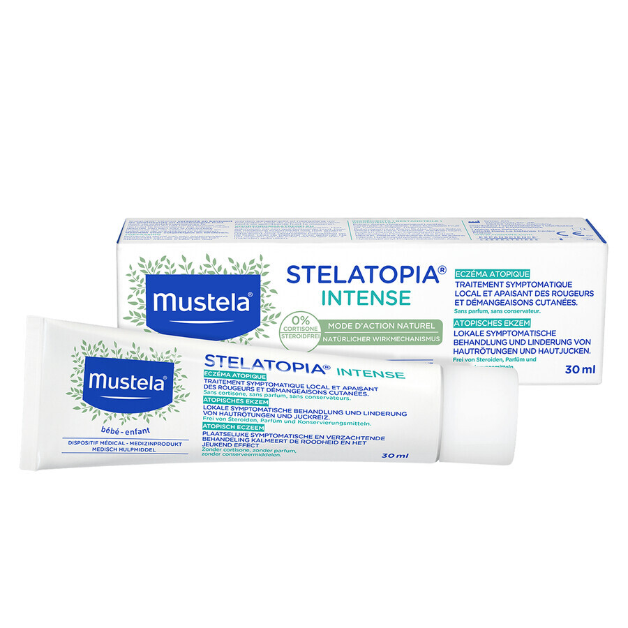 Mustela Stelatopia Intense, crema per ezgema e dermatite atopica, da 1 mese, 30 ml