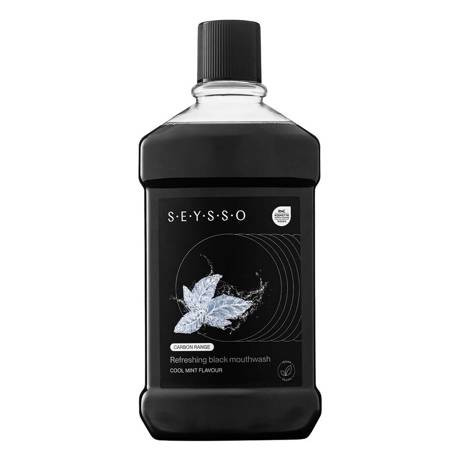 Seysso Carbon, verfrissend mondwater, Refreshing Black, 500 ml