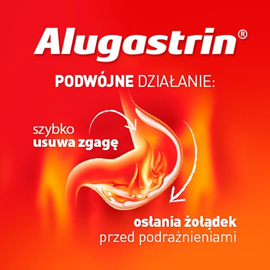 Alugastrin 1.02 g/ 15 ml, oral suspension, mint flavor, 250 ml