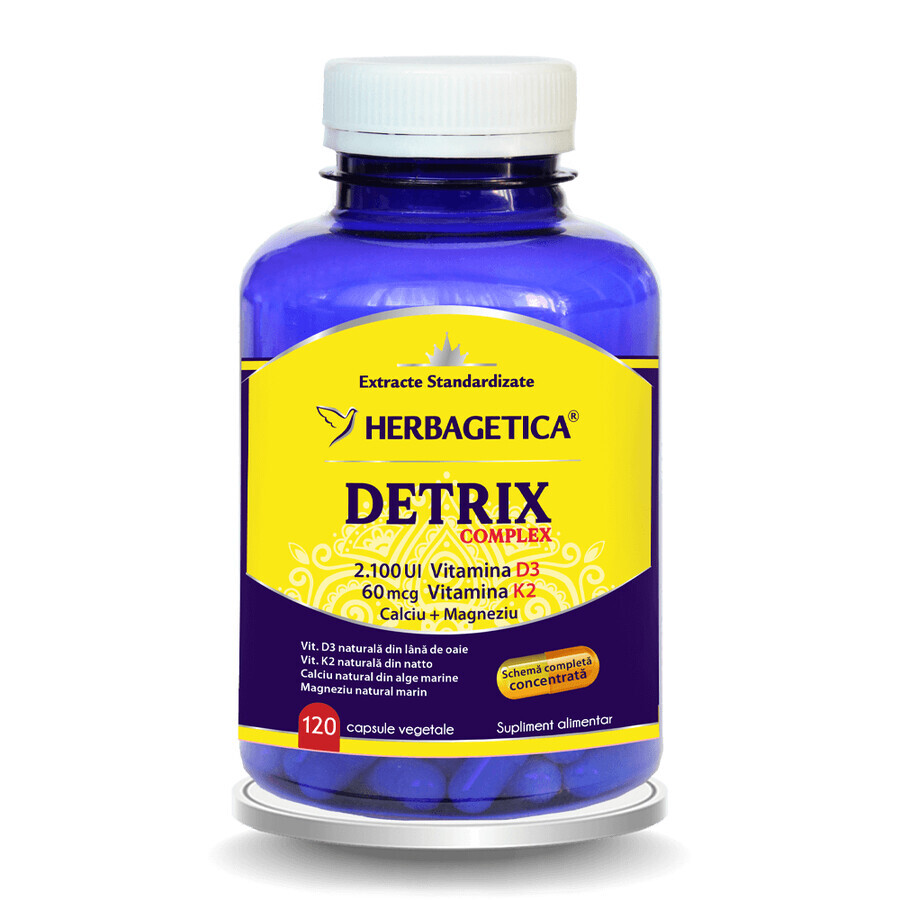 Detrix, 120 plantaardige capsules, Herbagetica