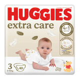 Huggies Extra Care, luiers, Disney, maat 3, 6-10 kg, Jumbo, 40 stuks