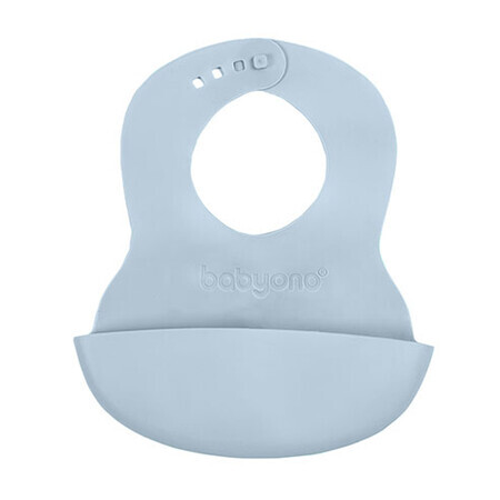 BabyOno, soft bib with pocket and adjustable closure