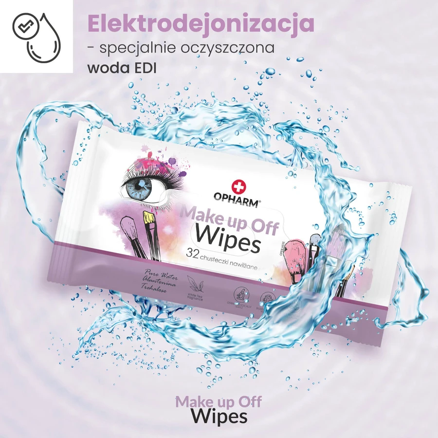 Opharm Make Up Off Wipes, salviette struccanti, 32 pezzi