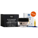 Set mit kostenloser MartiDerm Black Diamond Epigence 145 Creme, Tagescreme, 50 ml + Platinum Night Renew, Nacht-Booster, 2 ml x 5 Ampullen