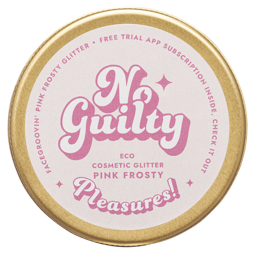 Ministry of Good Soap Facegroovin' Eco Glitter, paillettes bio pour la décoration du corps et du visage, Pink Frosty, 10 g