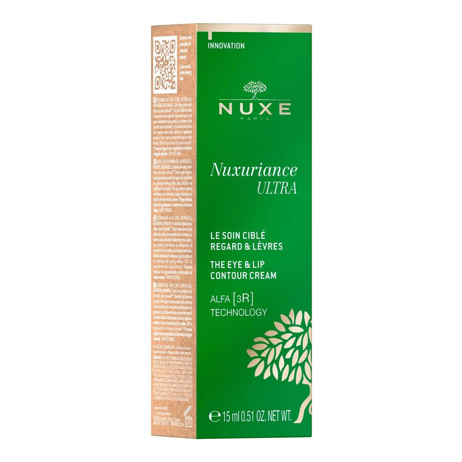 Nuxe Nuxuriance Ultra, anti-verouderingscrème voor de ogen en lippen, 15 ml