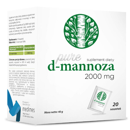 D-mannose, 2 gx 20 sachets