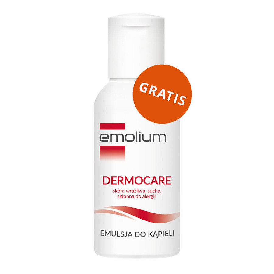 Emolium Dermocare 3-in-1 set, badlotion, wasgel en shampoo, na 1 maand, 2 x 400 ml + bademulsie, 50 ml gratis