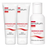 Emolium Dermocare set, barrièrecrème, vanaf 3 jaar, 2 x 40 ml + bademulsie, 50 ml gratis