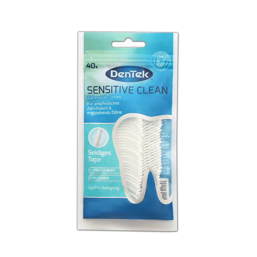 DenTek Sensitive Clean, toothpicks with dental floss, 40 pieces